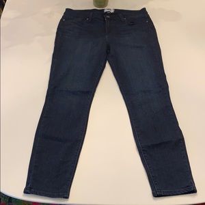 Paige Skinny Jeans in Super Dark Blue Wash